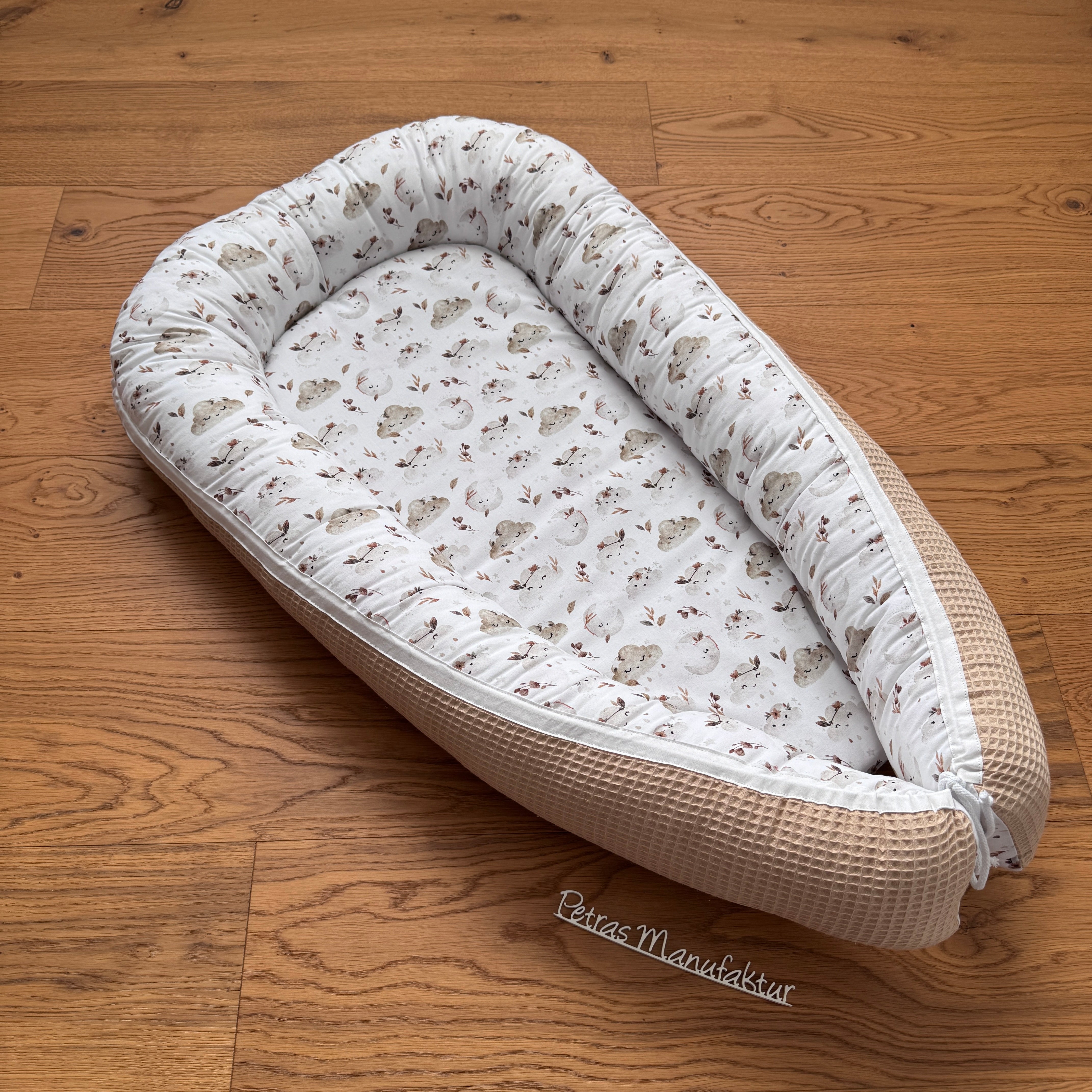 Babynestchen "Wolken beige"